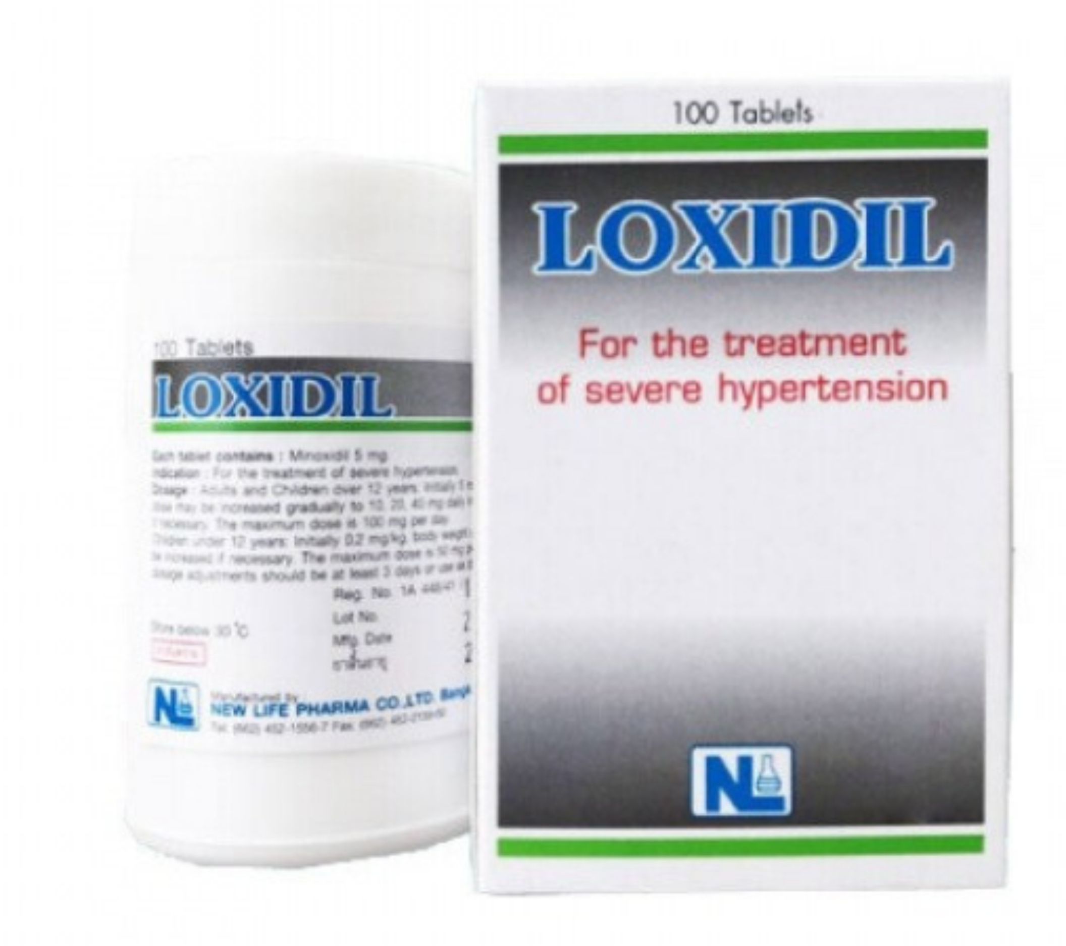 Loxidil  (Minoxidil) 5 mg 100 tablets