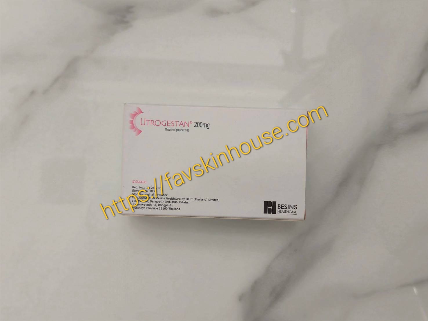 Utrogestan / Micronised Progesterone 200 mg, Exp: 31/03/2027
